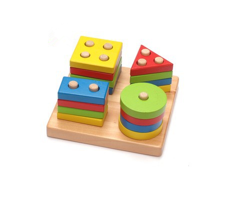 Wooden Geometric Shapes Puzzle for Kids