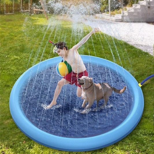 Kids & Pet-Friendly Non-Slip Splash Pad: Summer Fun!