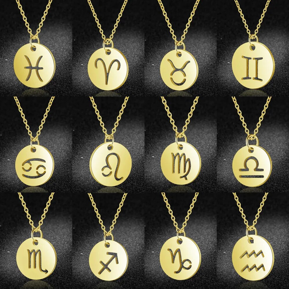 Zodiac Signs Pendant Necklace