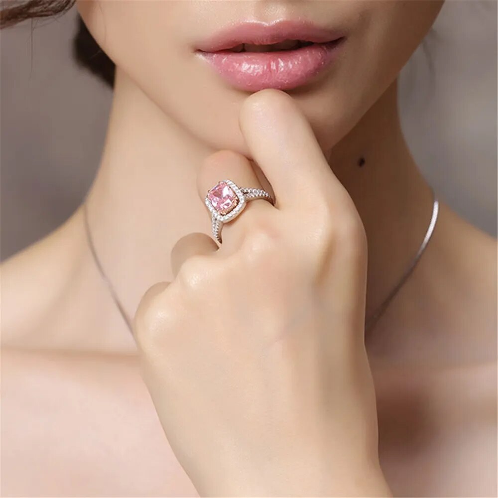 Charms Pink Quartz Ring