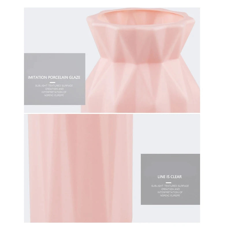 Pink Vase - Nordic Style Round Vase