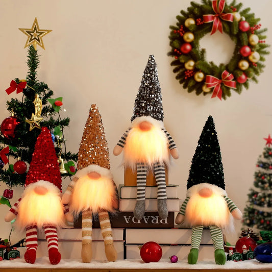 LED Christmas Doll Elf Gnome Decor