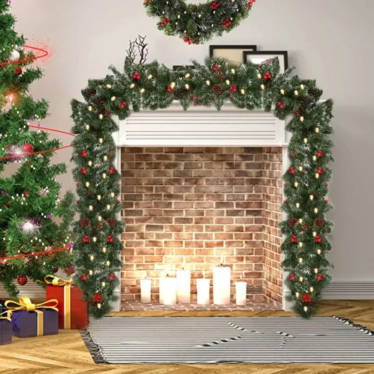 LED Rattan Garland Christmas Decor
