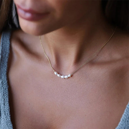 Five Pearl Necklace