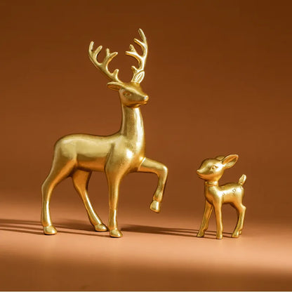 Mother Deer Cute Kids' Room Decor Sculptures - Kawaii Miniatures