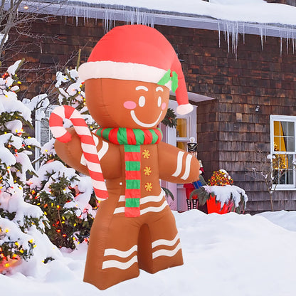 Inflatable LED Gingerbread Man for Xmas
